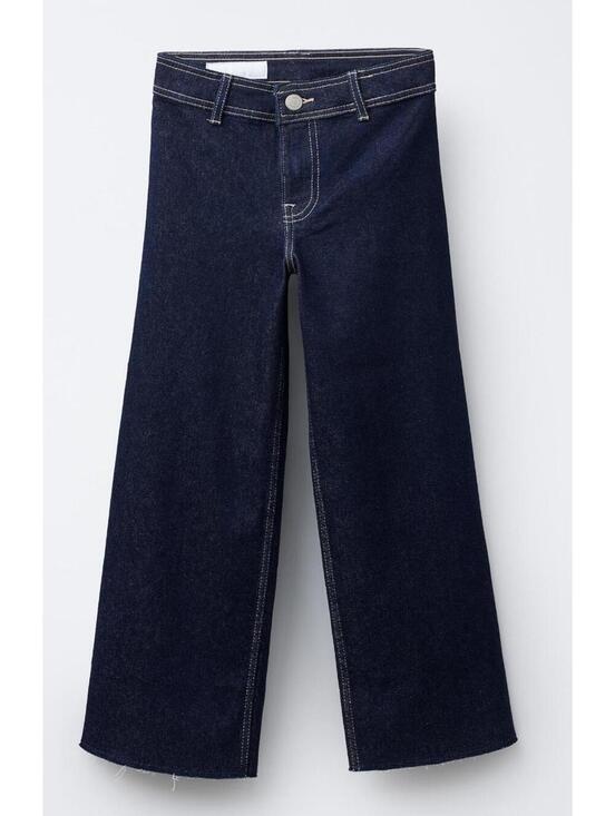 Zara Denim - ZARA Marine Straight Dark Wash Wide Leg Jeans - Size 14 NWOT